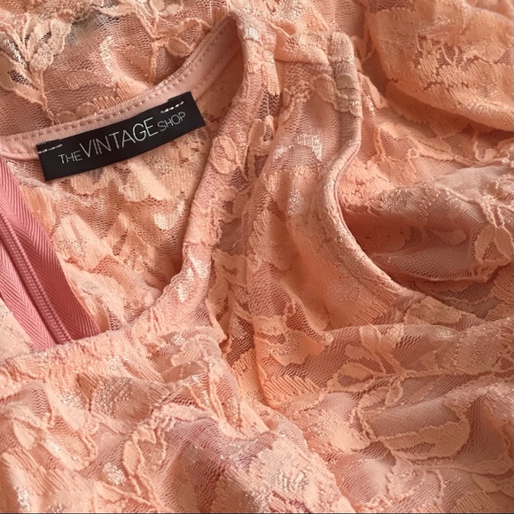 Peach Lace Dress - Picture 5 of 5